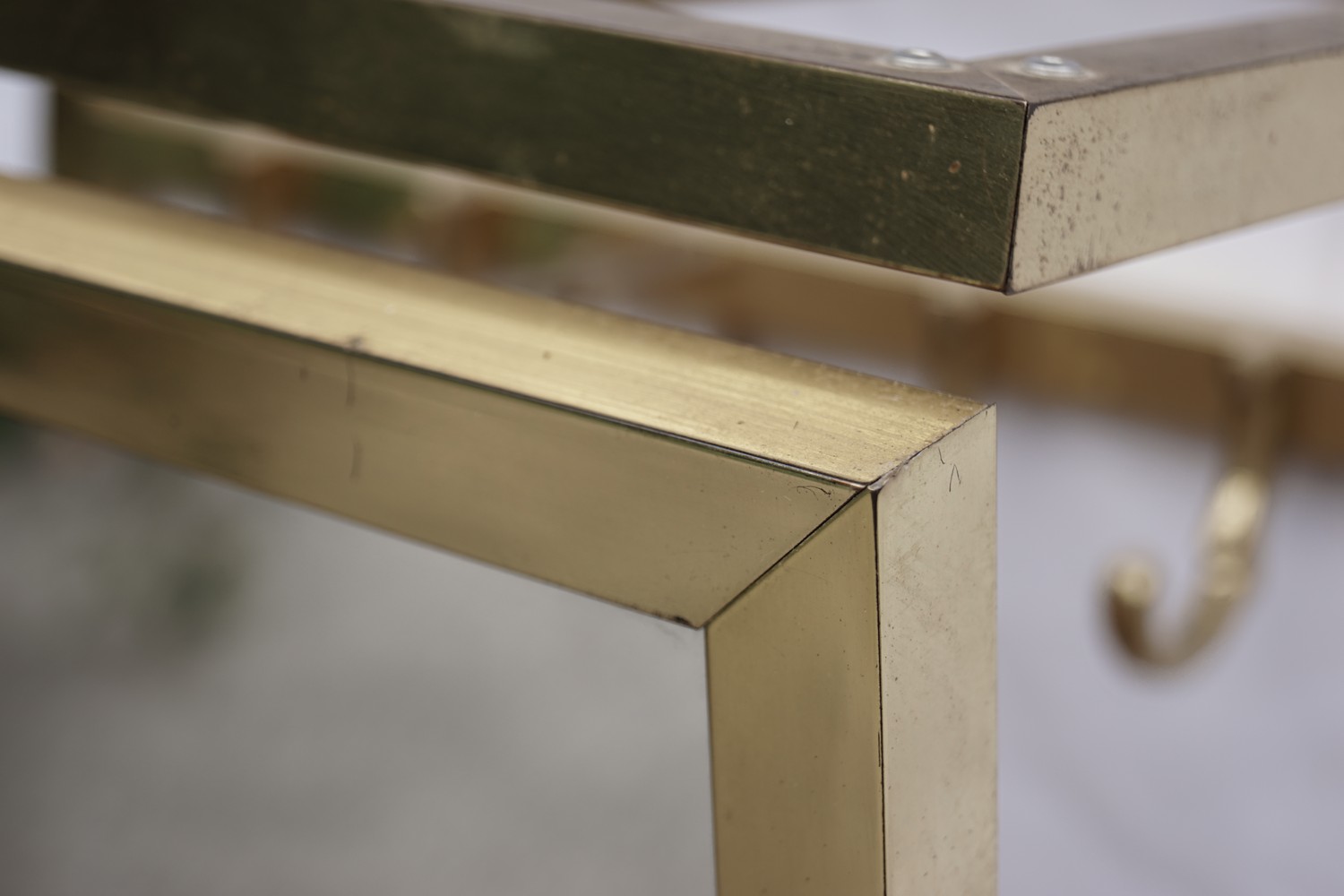 Garderobe Vintage Messing Spiegel