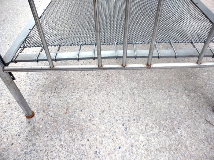 Stahlrohrbett verchromt