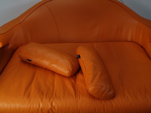 Bretz Slowrider Sofa Ledersofa orange