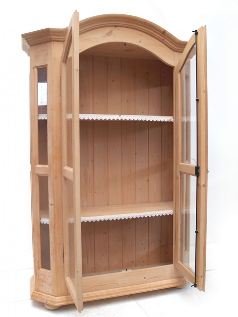 Weichholz Vitrine Schrank