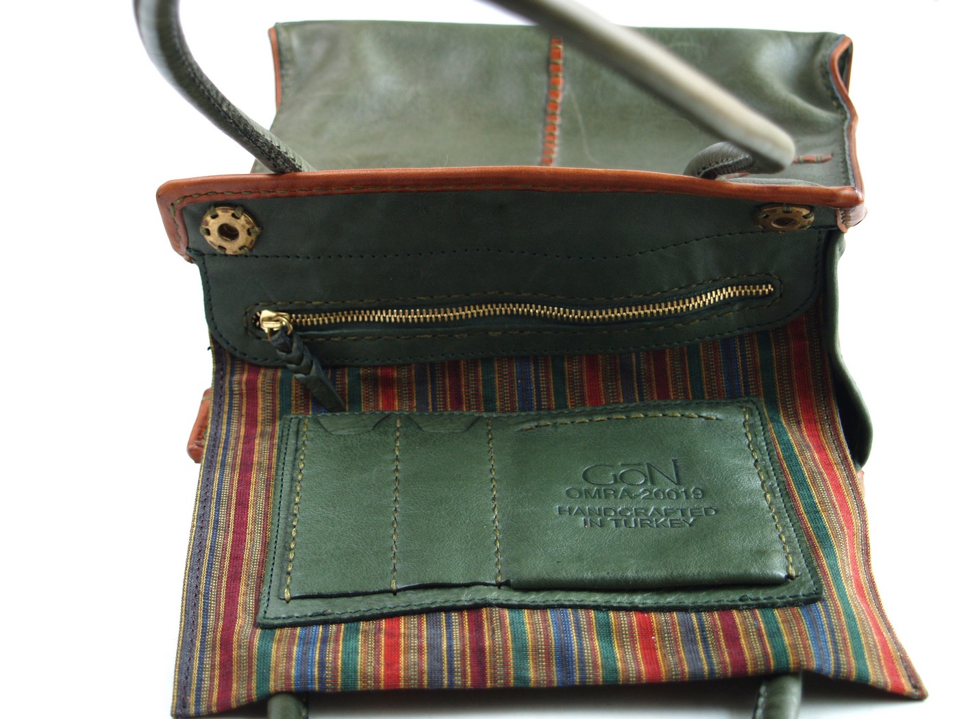 Gön Tasche Leder grün