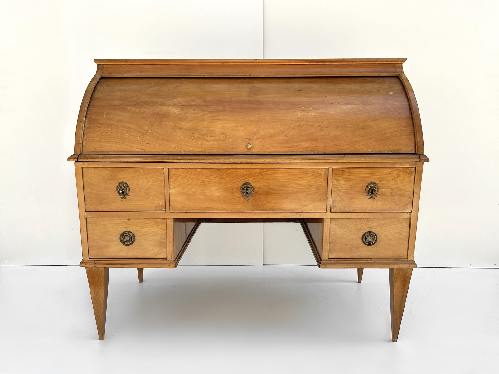 Zylinderbureau antiker Schreibtisch um 18.-19. Jhdt.