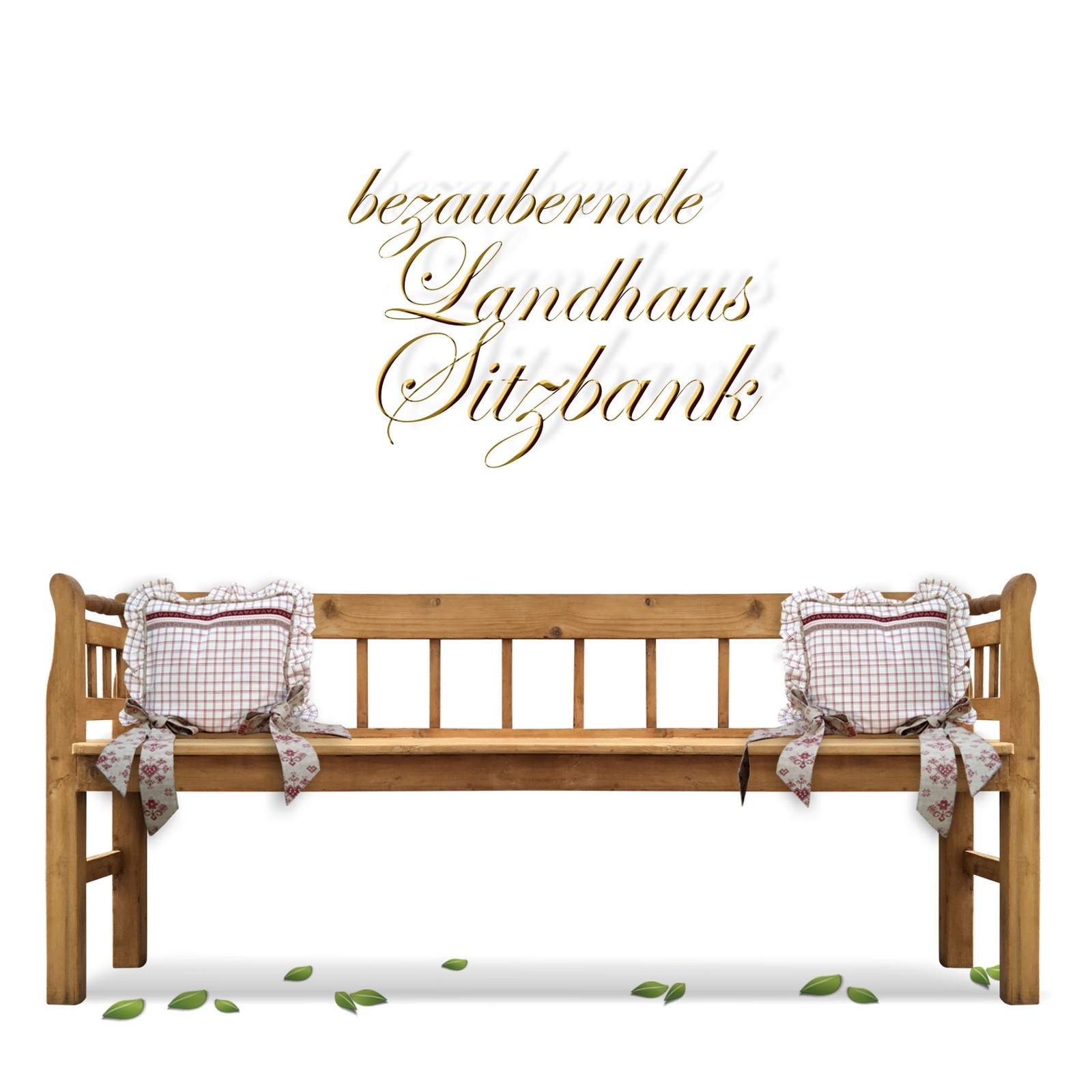 Küchenbank Sitzbank antik Weichholz Vintage zierlich Sitzbank antik