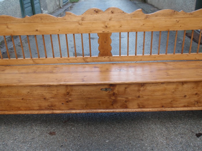 Sitzbank Weichholz antik