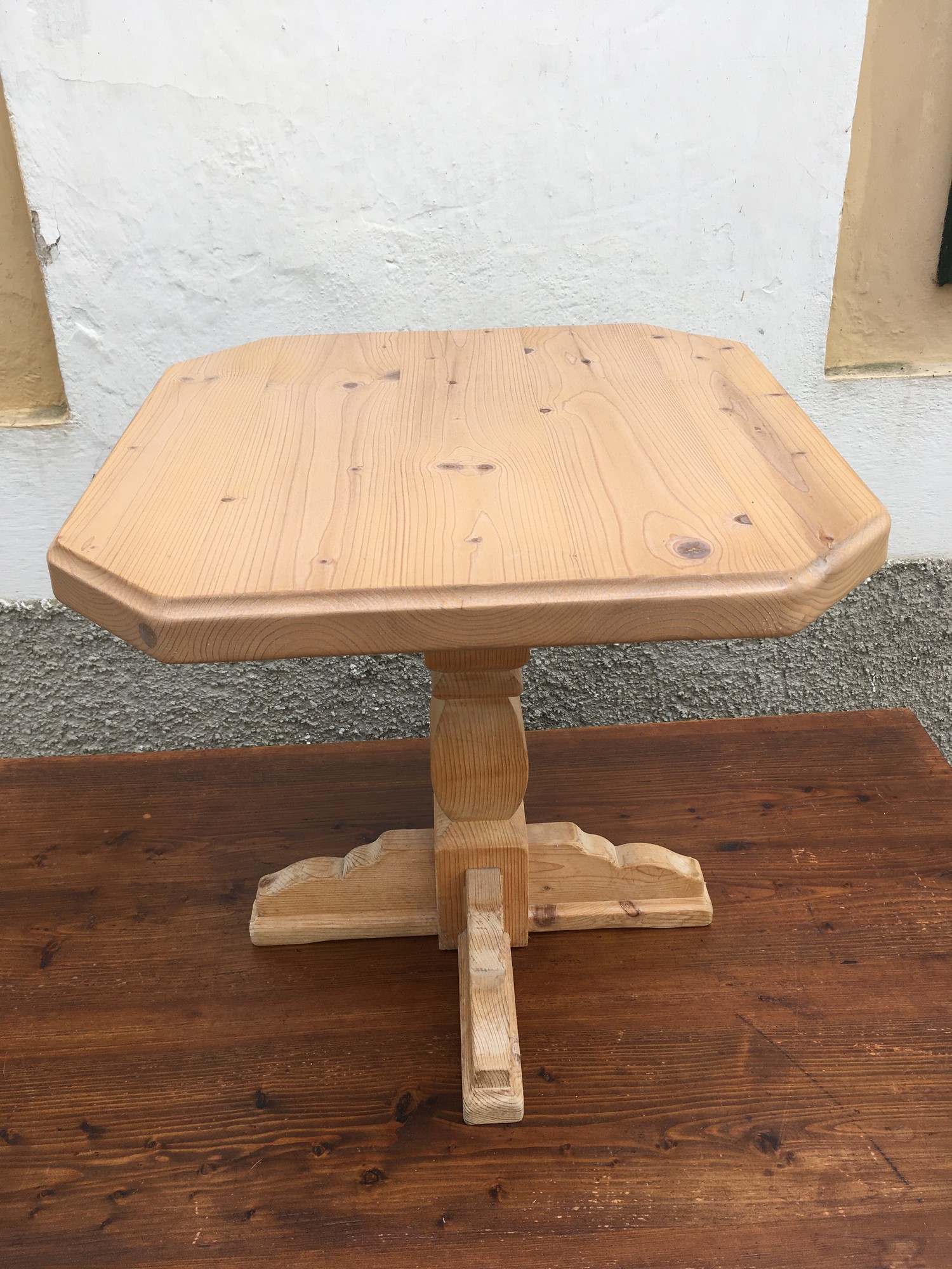 Beistelltisch Tisch klein Weichholz massiv Nachttisch Landhausstil