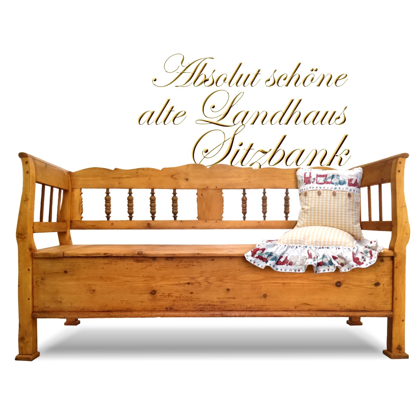 Truhe alte Sitztruhe Küchenbank Sitzbank Landhausstil Truhenbank Truhenbank antik