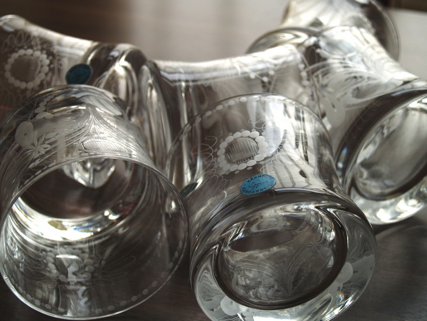 Whiskeygläser Kristall Kärnten Otto Egger Bauernstube