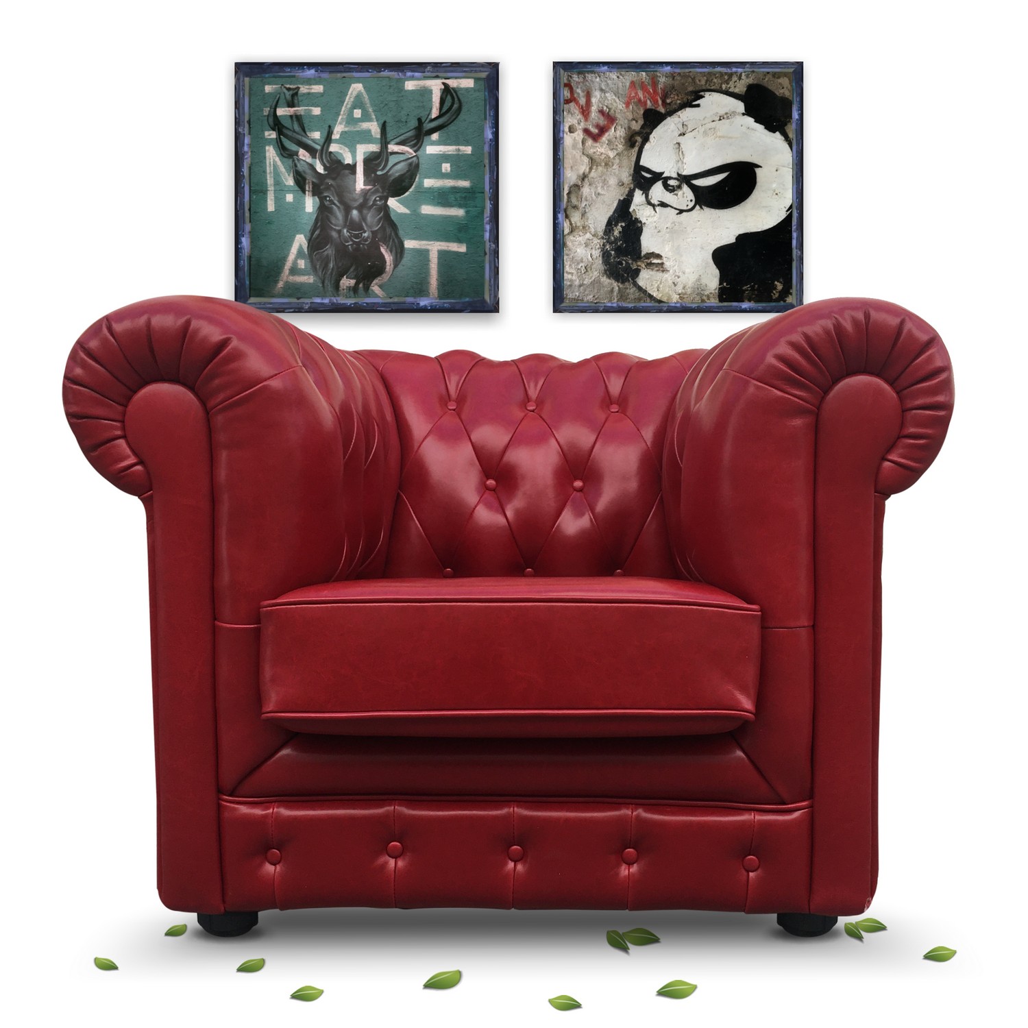 Chesterfield Sessel Clubsessel Stuhl Lederstuhl rot Armlehnstuhl edel Chesterfield Sessel Clubsessel Stuhl Lederstuhl rot Armlehnstuhl