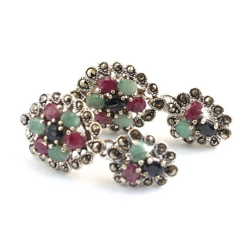 Ohrstecker Silber Edelsteine