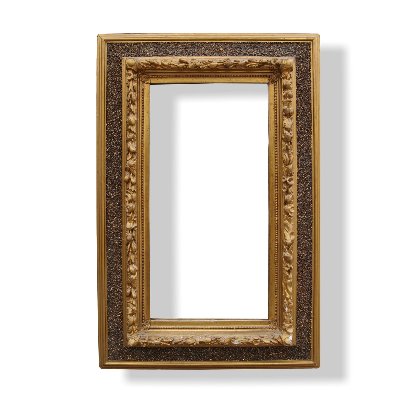 Rahmen Holzrahmen Spiegel antik goldfarben Spiegelrahmen antik