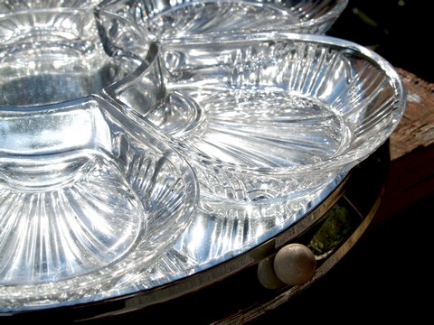 Tortenteller Vintage Tortenplatte Drehteller Kabarett