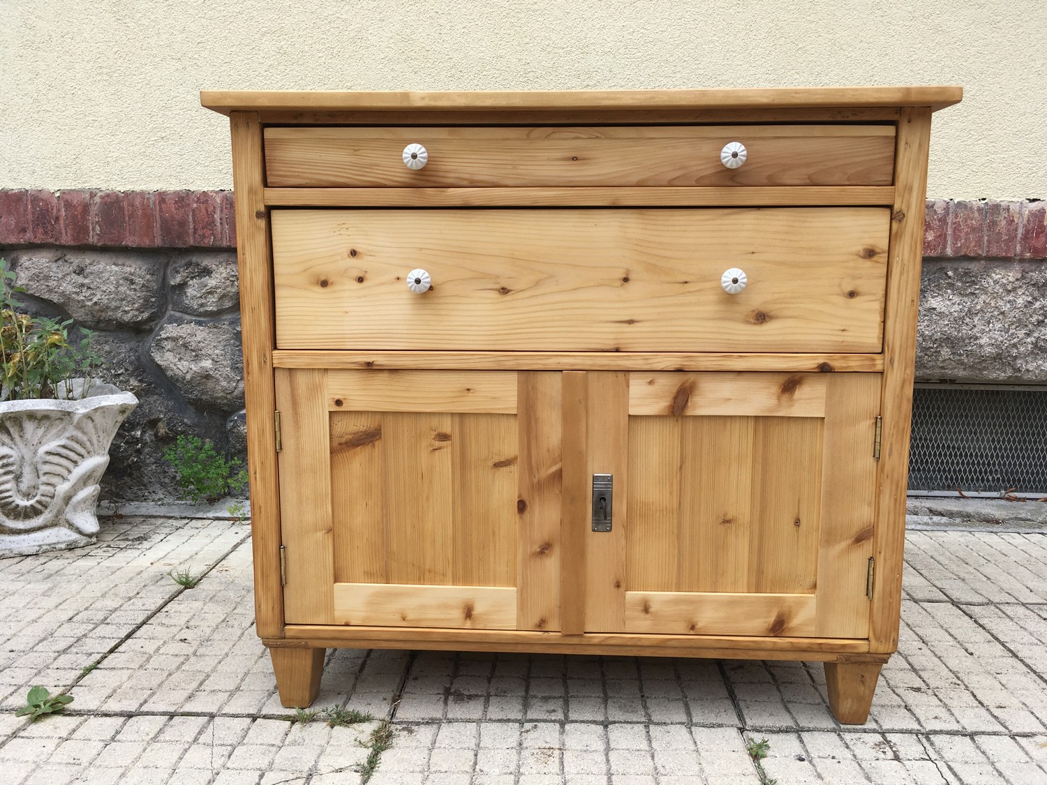 Kommode antik restauriert Ladenkommode Anrichte massiv Weichholz Landhausstil