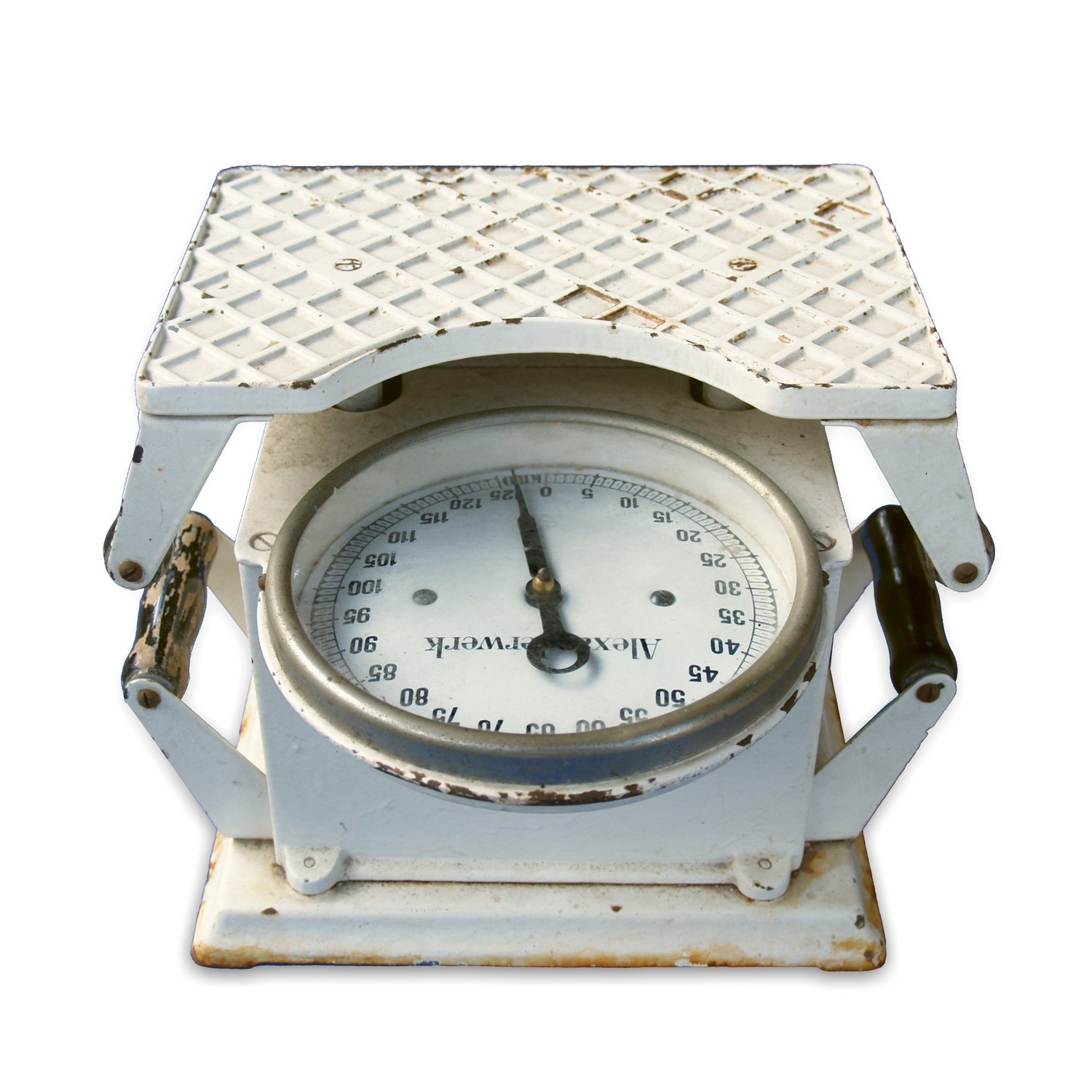 Jaraso Spiegelwaage Personenwaage Gusseisen Waage beige Alexanderwerk Waage