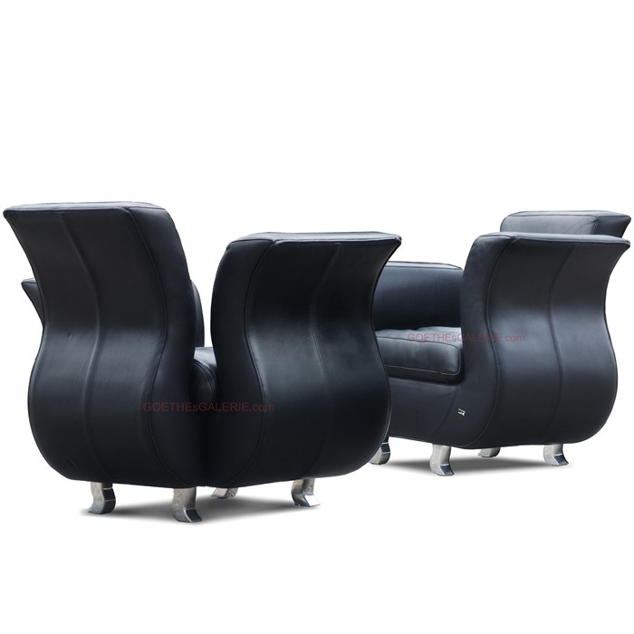 BRETZ Sessel Moon * Top-Zustand * Design Leder Sofasessel links Bretz Moon