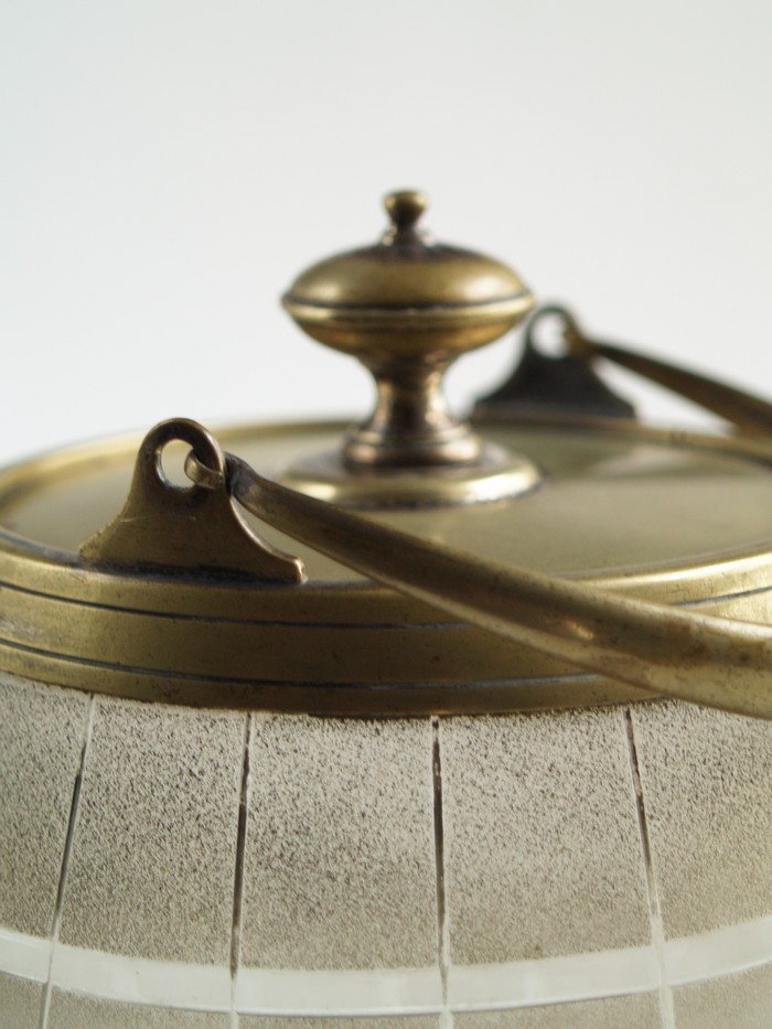 Deckeldose vintage Glas