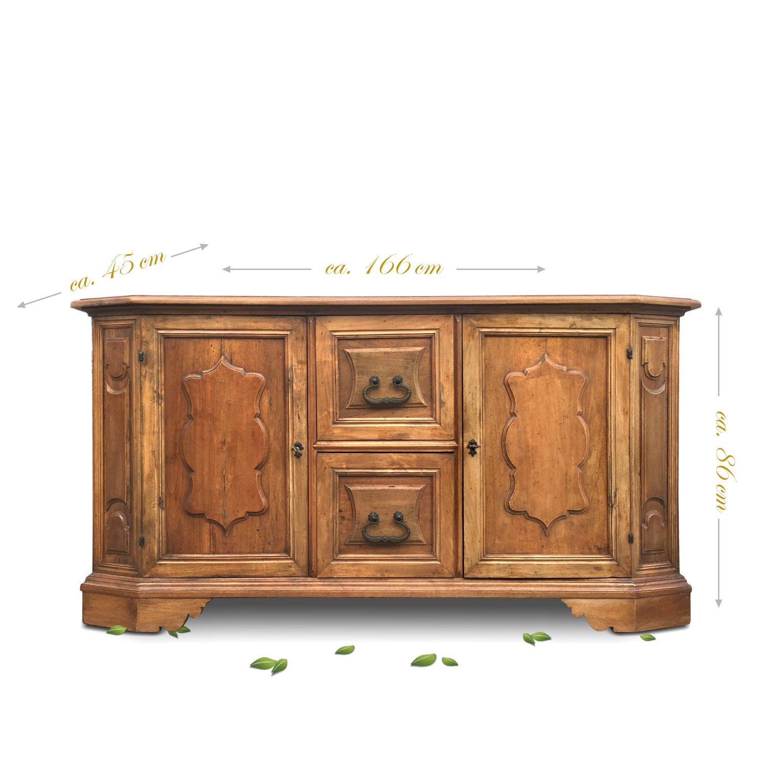 Kommode Sideboard Anrichte Antikstil Altholz stattliches Möbel im Ritterstil