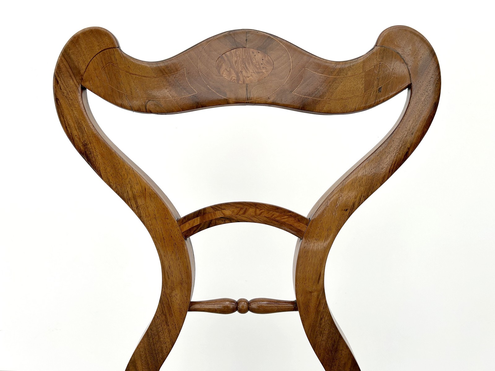 Paar Biedermeier Sessel Stuhl antik Gobelin 2 Stk. um 1820