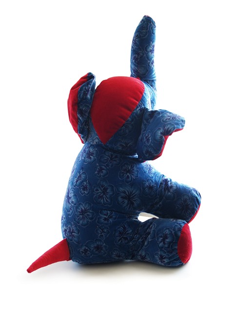 Bretz Elefant blau rot Hibiskus