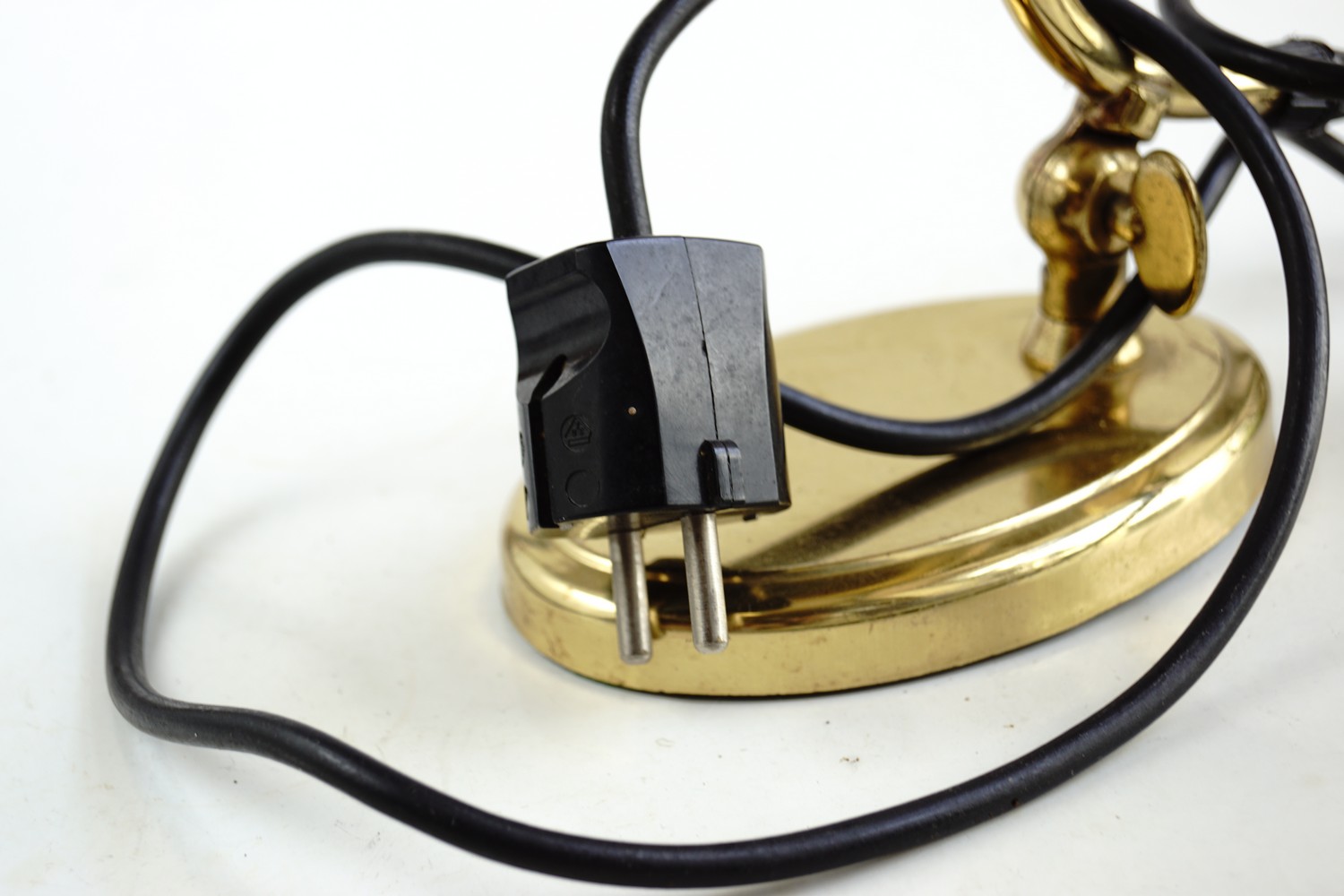 Tischlampe Schreibtischlampe Kontorlampe Tischleuchte Messing Vintage