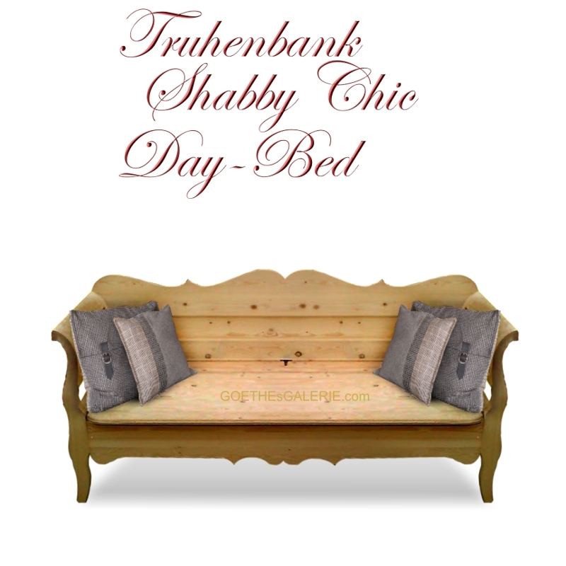 Truhenbank Sitztruhe Küchenbank Sitzbank Bank Shabby Chic Tagesbett Naturholz Truhenbank Antikstil Bauernmöbel