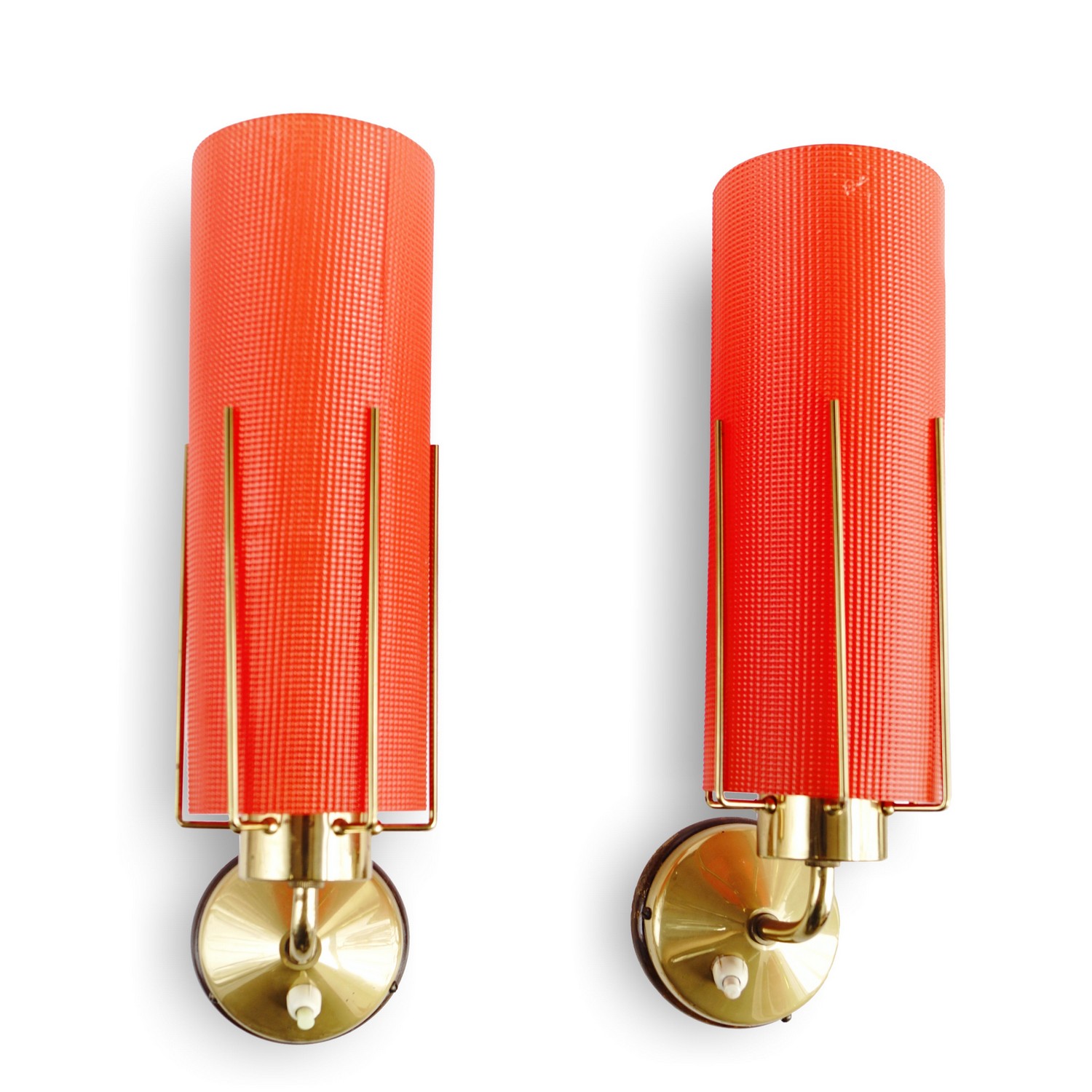 Wandlampen Midcentury Messing Industrialdesign Retro Edisonbirne 60er- 70er-Jahre