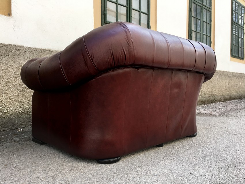 Chesterfield Ledersofa Vintage englisch Sofa