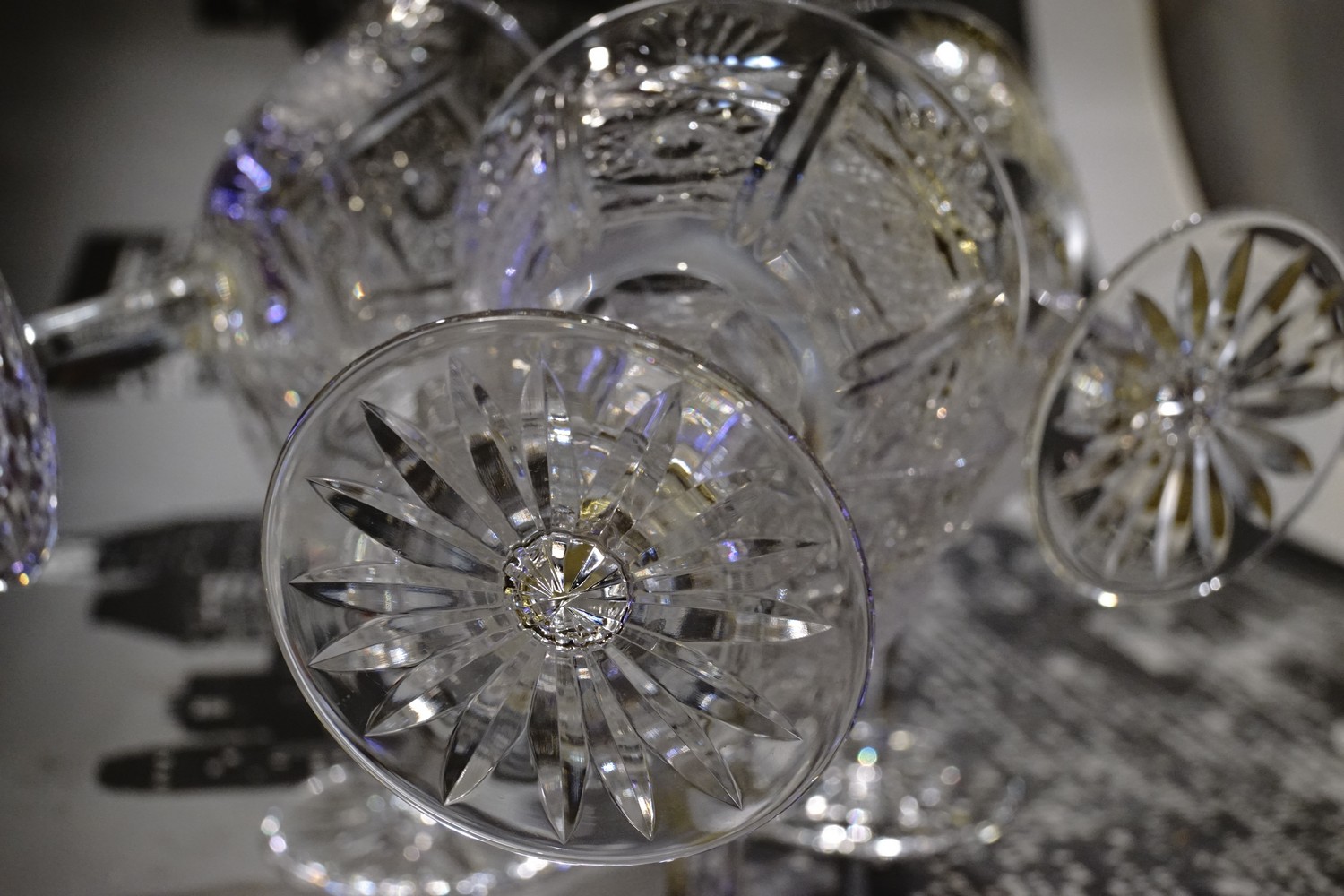Bleikristall Gläser Vintage wie neu Apperitiv Champagnerschalen geschliffen