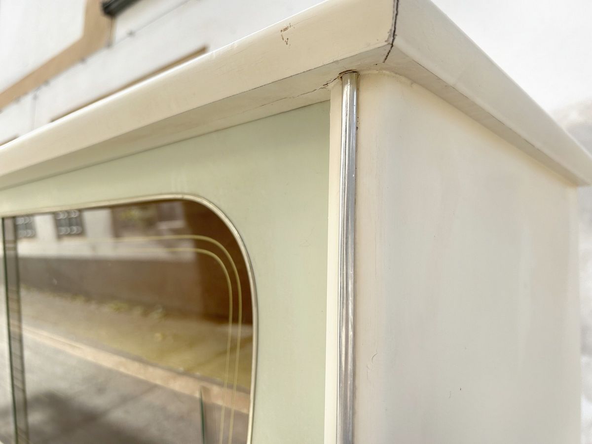 Chromleisten Küchenschrank Vintage Design