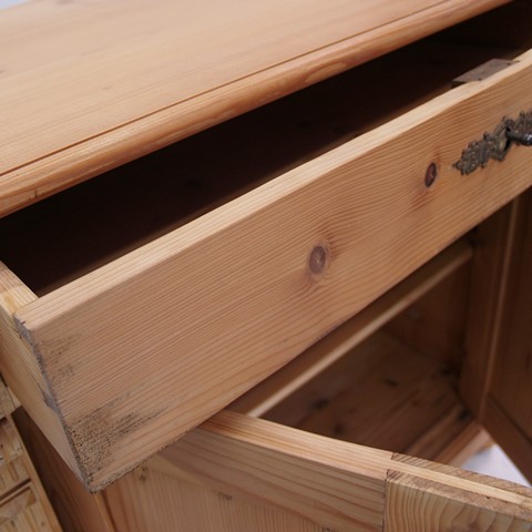 vintage küchenschrank Naturholz