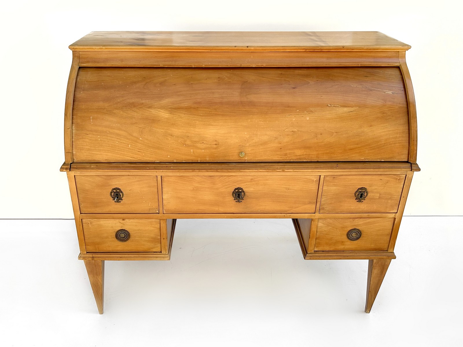 Zylinderbureau antiker Schreibtisch um 18.-19. Jhdt.