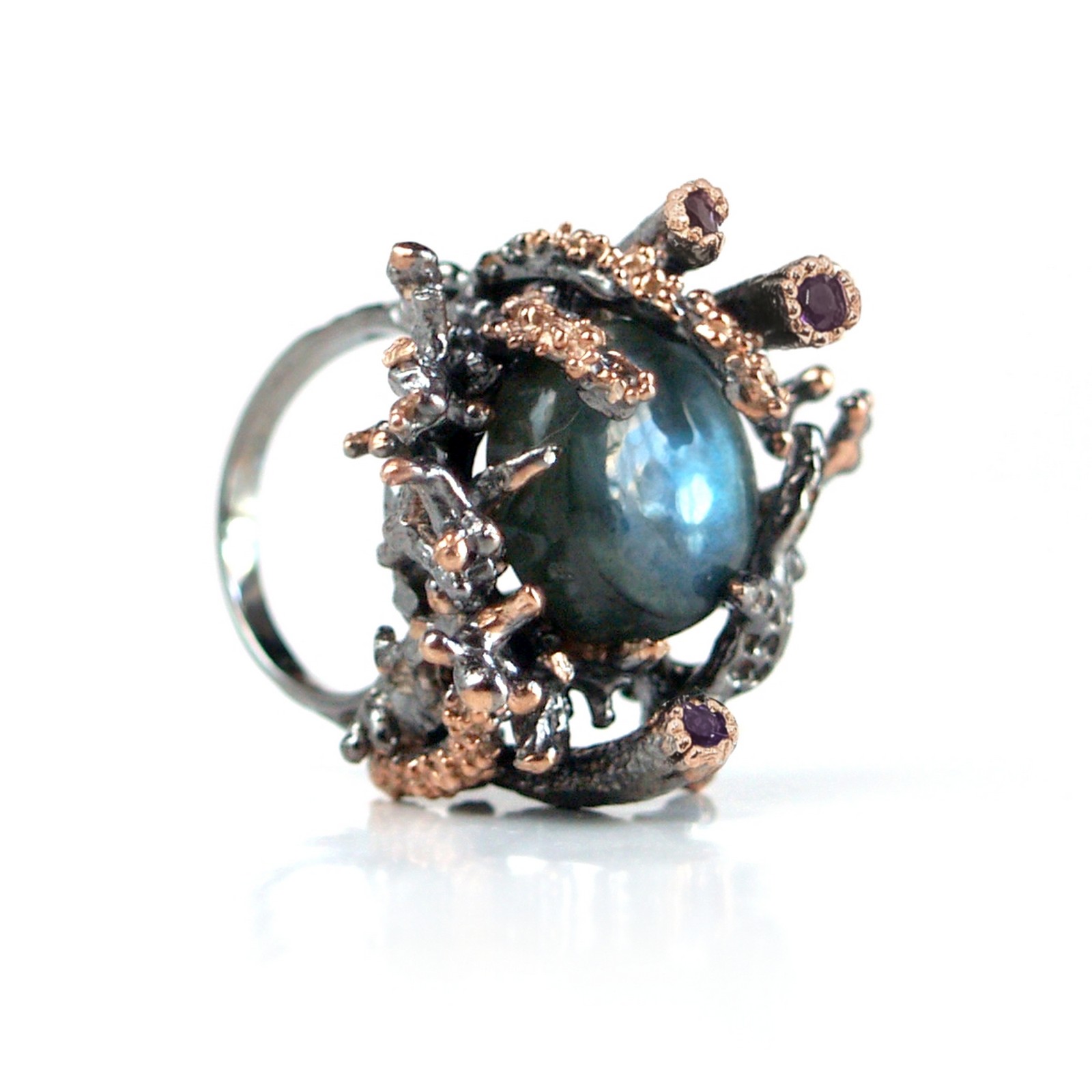 Ring Silber Labradorit