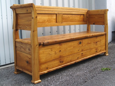 antike Truhenbank Shabby Chic