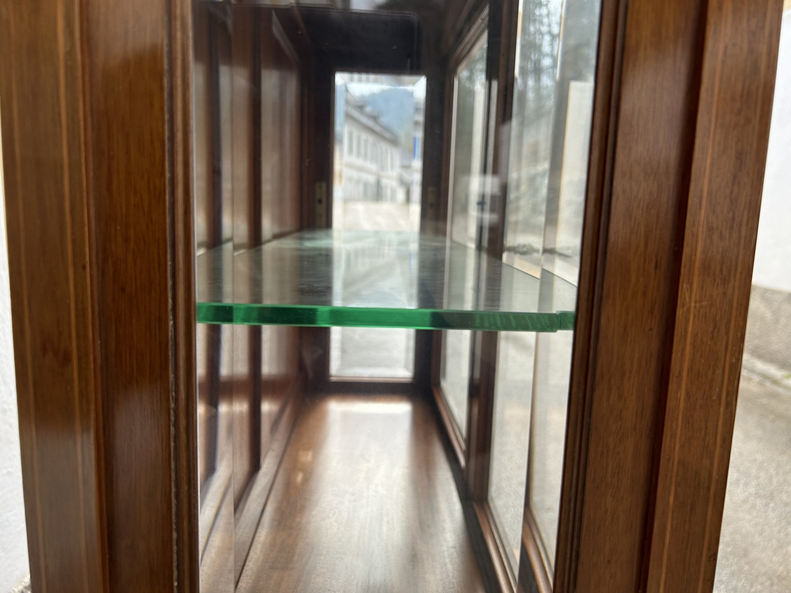 Jugendstil Vitrine Antiquität Möbel Gläserschrank