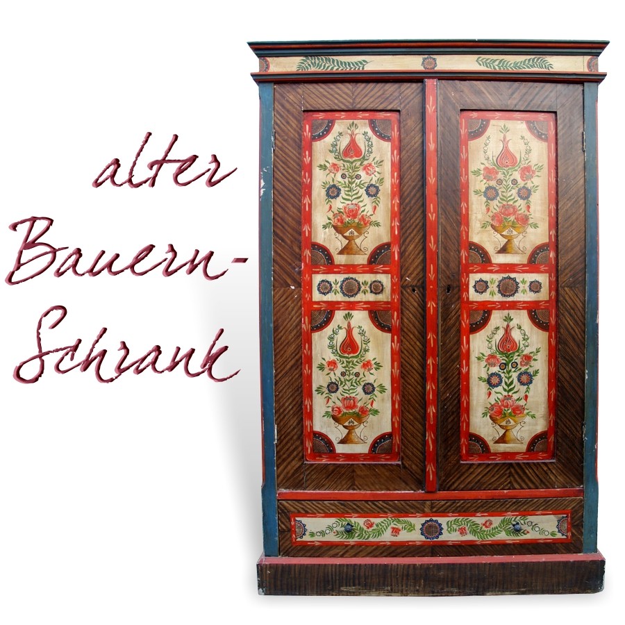 Kleiderschrank bemalt