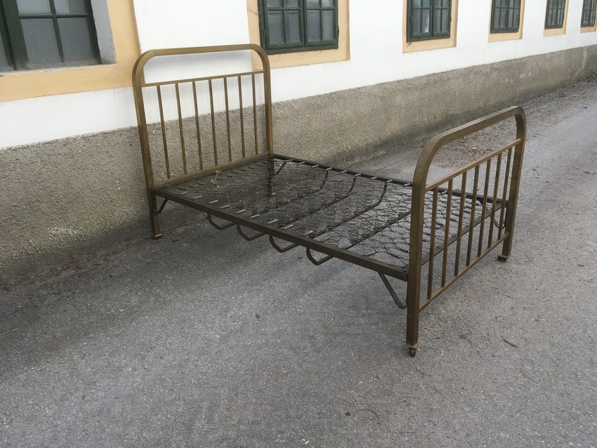Bett Jugendstil Messing
