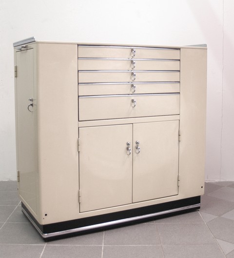 Metallkommode Midcentury Arztschrank