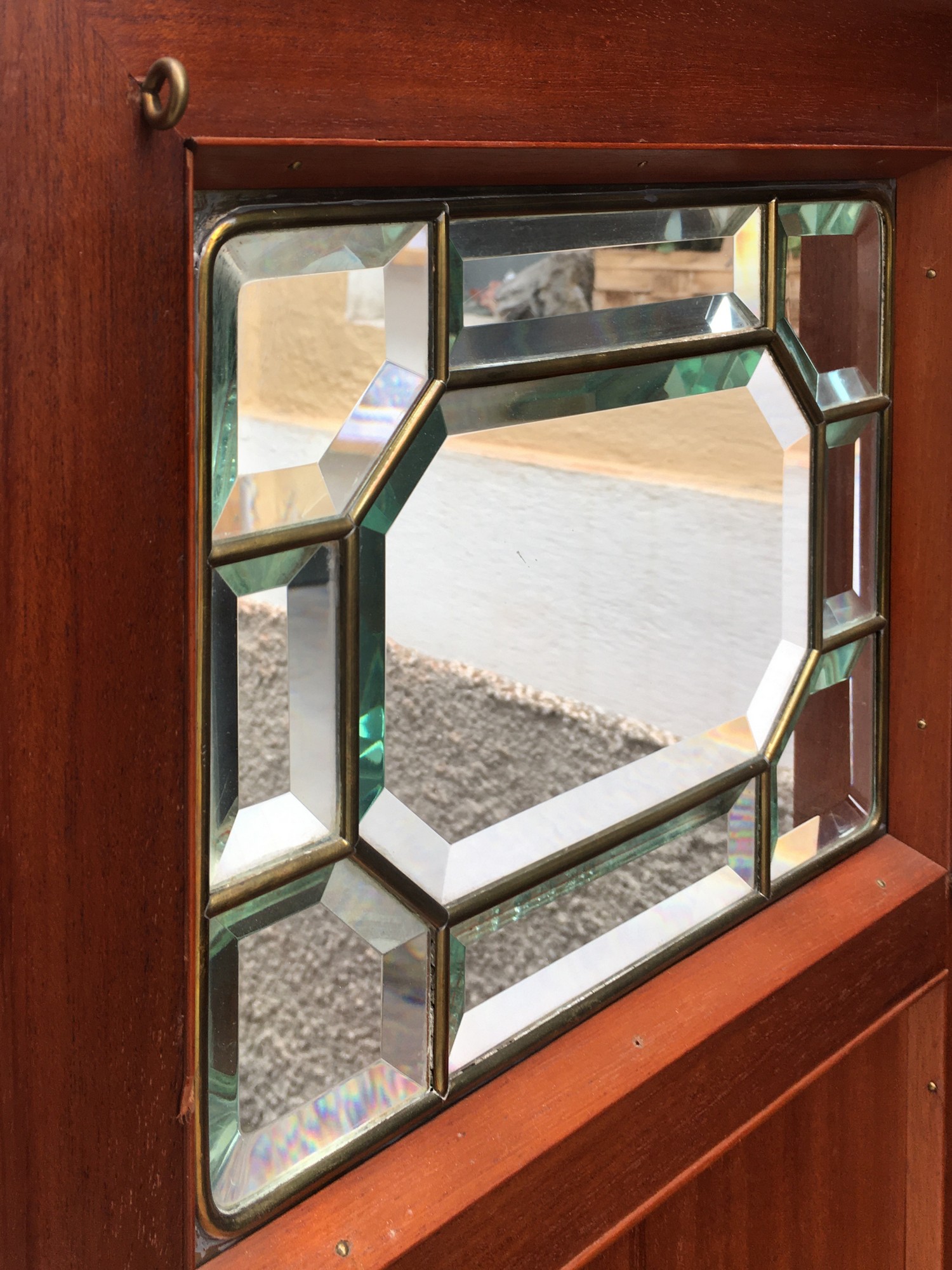 Vitrinenschrank antik Bücherschrank Vitrine Schrank Jugendstil Richard Ludwig Blumengirlanden