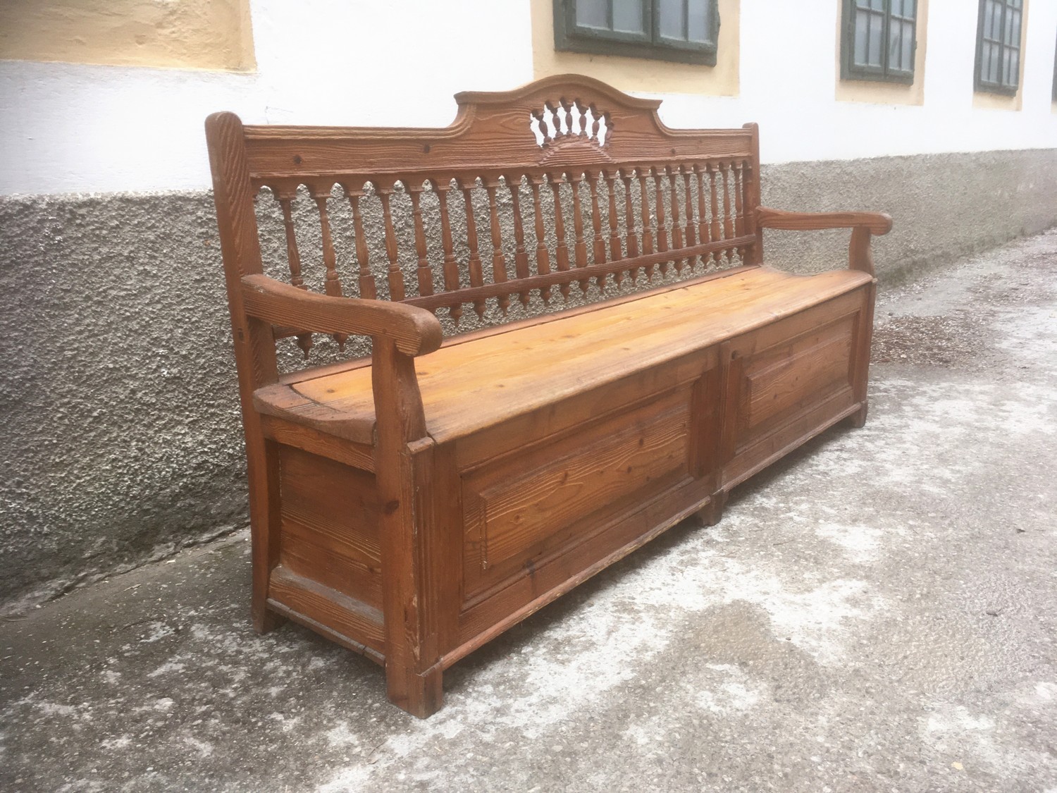 Küchensitzbank antik Truhenbank Truhensitzbank Landhausstil Küchenbank