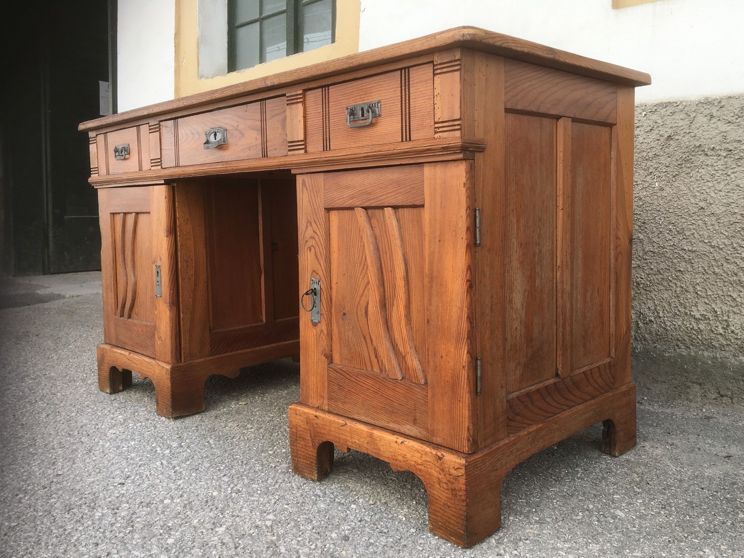 Schreibtisch Weichholz Jugendstil