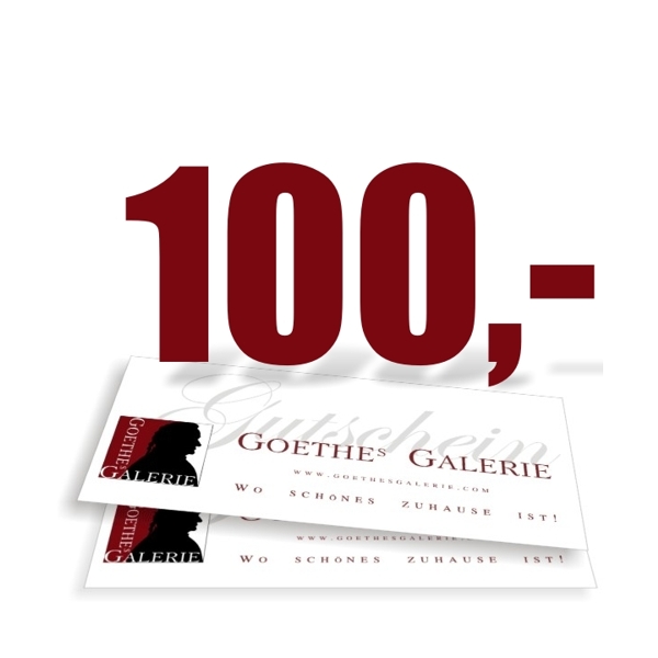 Einkaufsgutschein Geschenkgutschein Gutschein € 100,00 Gutschein EUR 100,00