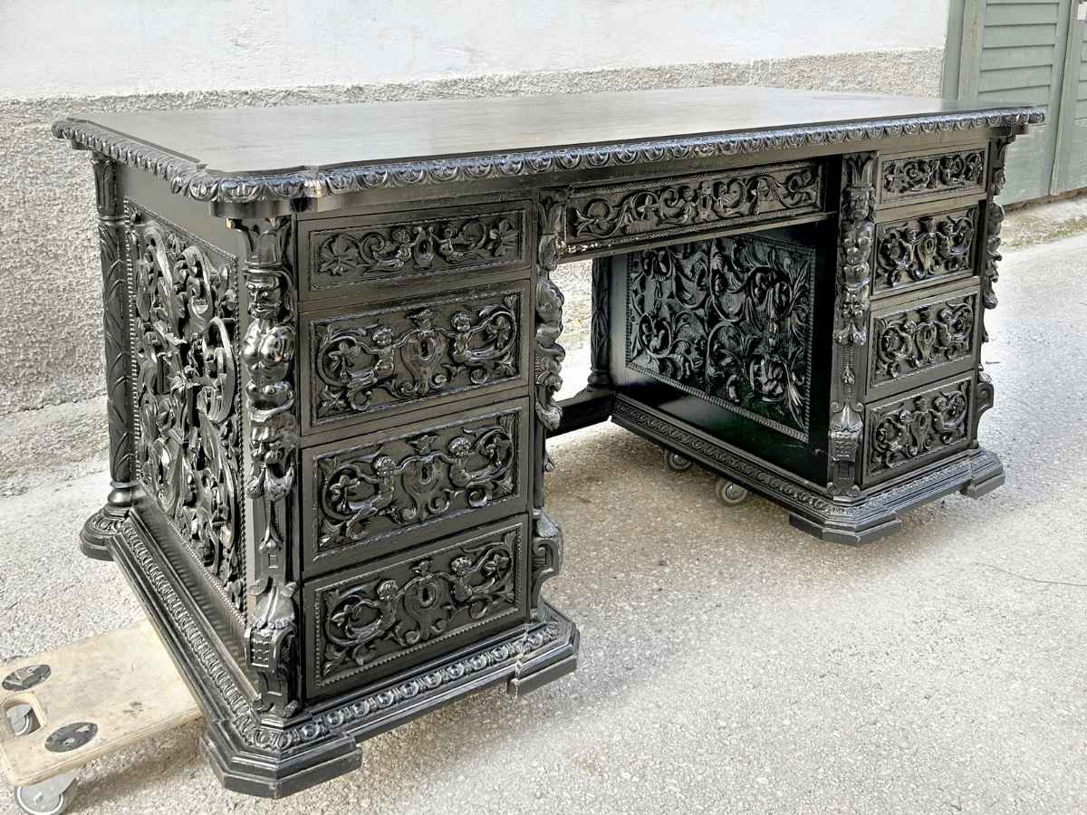 Antiquität Renaissance Schreibtisch antik Barock Möbel