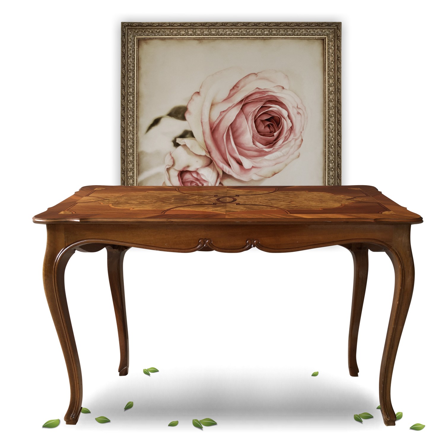 Salontisch Couchtisch Holz furnierter Tisch Barockstil Couchtisch Barockstil