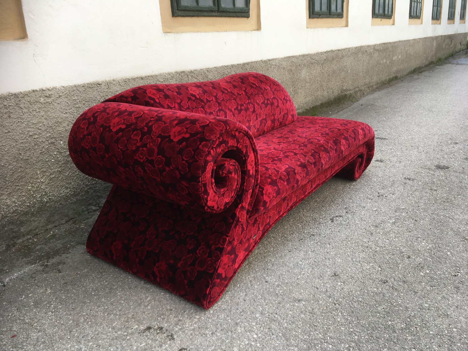 Bretz Sofa Rosenstoff Mammut achtsam gebraucht rot
