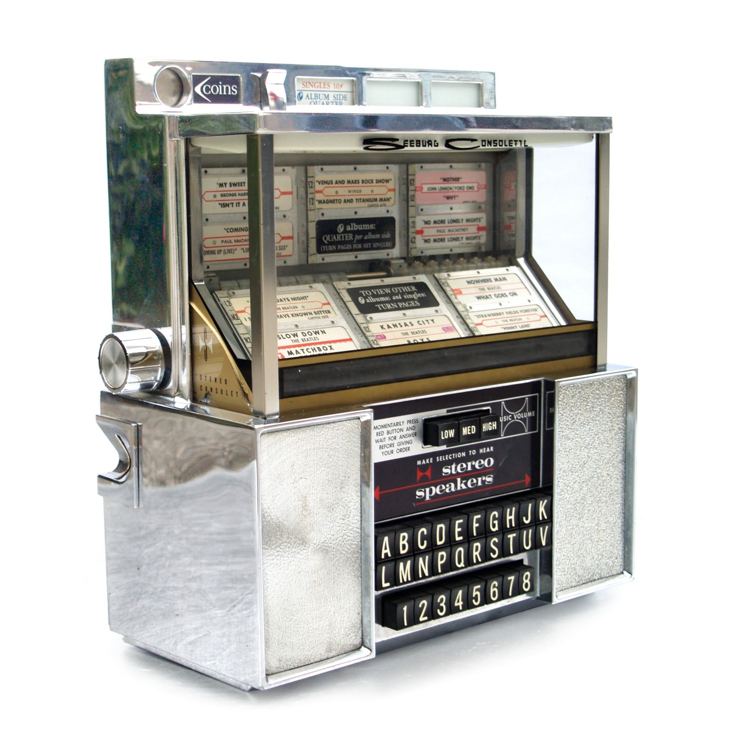 Consolette Seeburg Vintage Jukebox Fernwähler Seeburg Consolette Wallbox