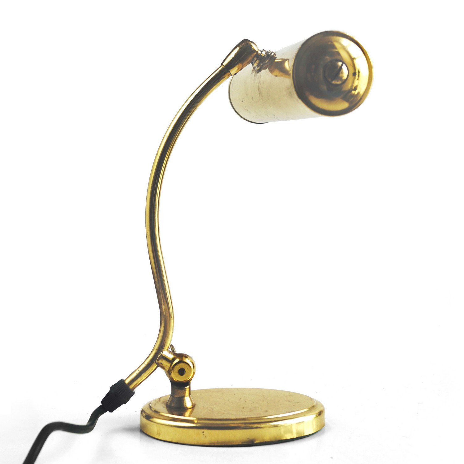 Tischlampe Schreibtischlampe Kontorlampe Tischleuchte Messing Vintage