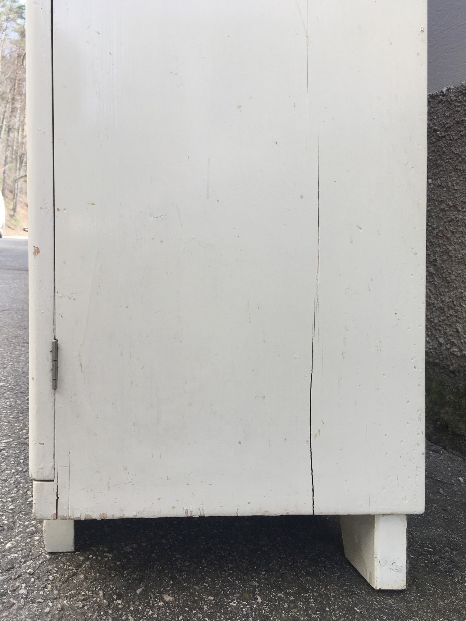 Kredenz Küchenschrank Vintage Retro dreiteilig creme MidCentury Vorratsschrank Anrichte