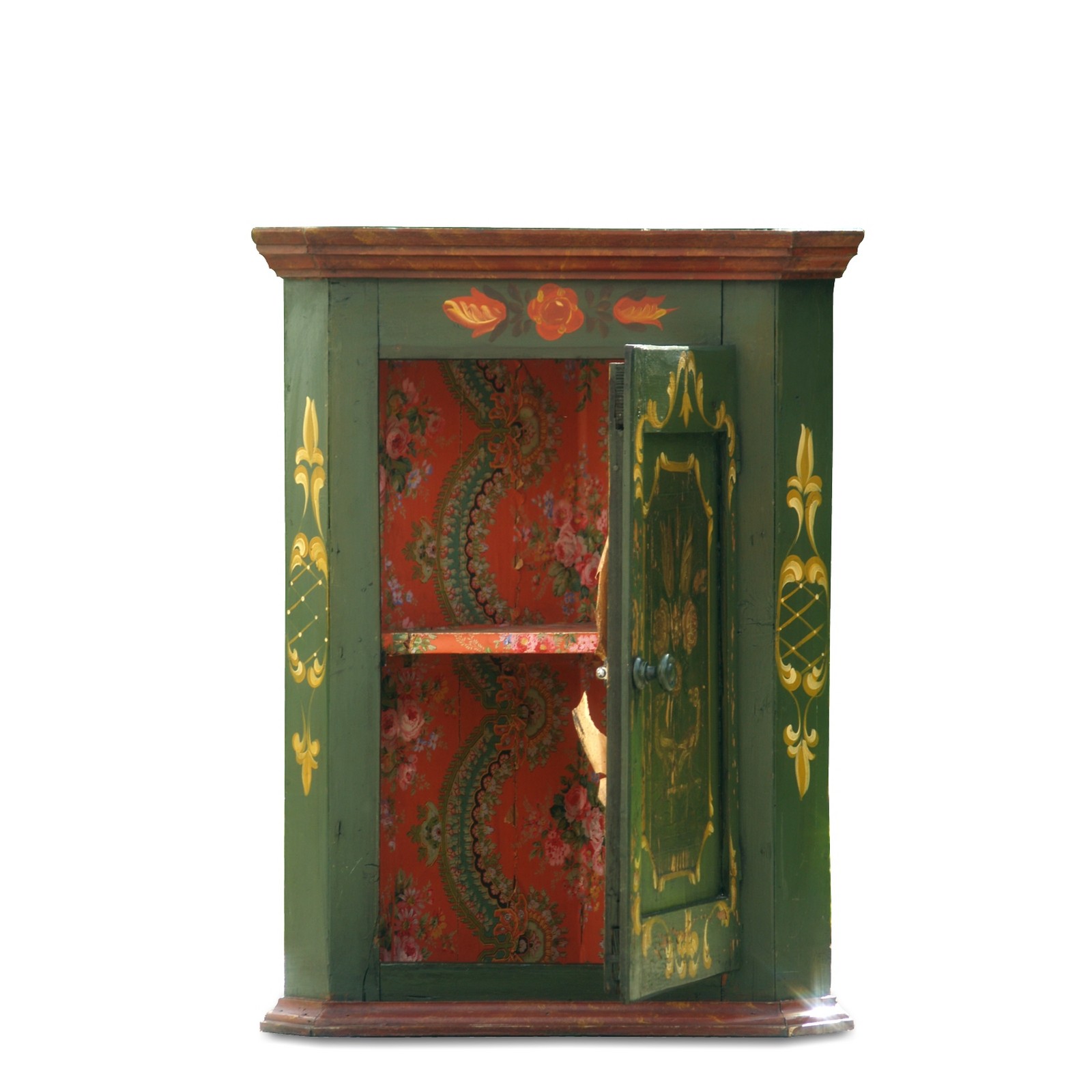 Eckhaengeschrank bemalt