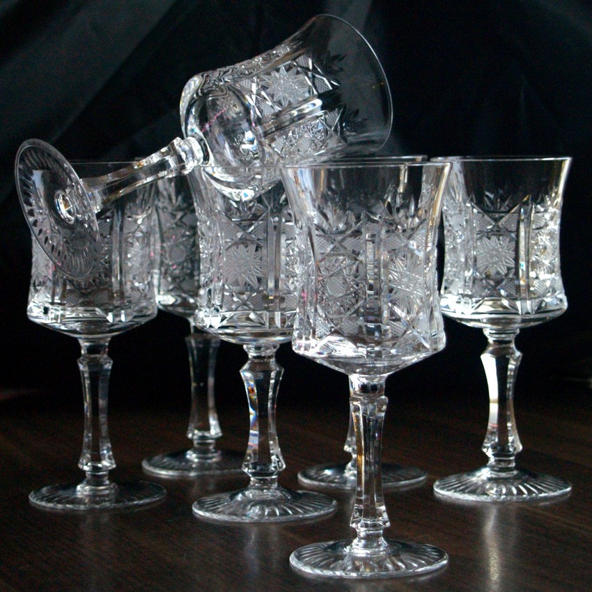 Bleikristall Weingläser schwere Gläser Kristall Vintage Neuwertig wie neu