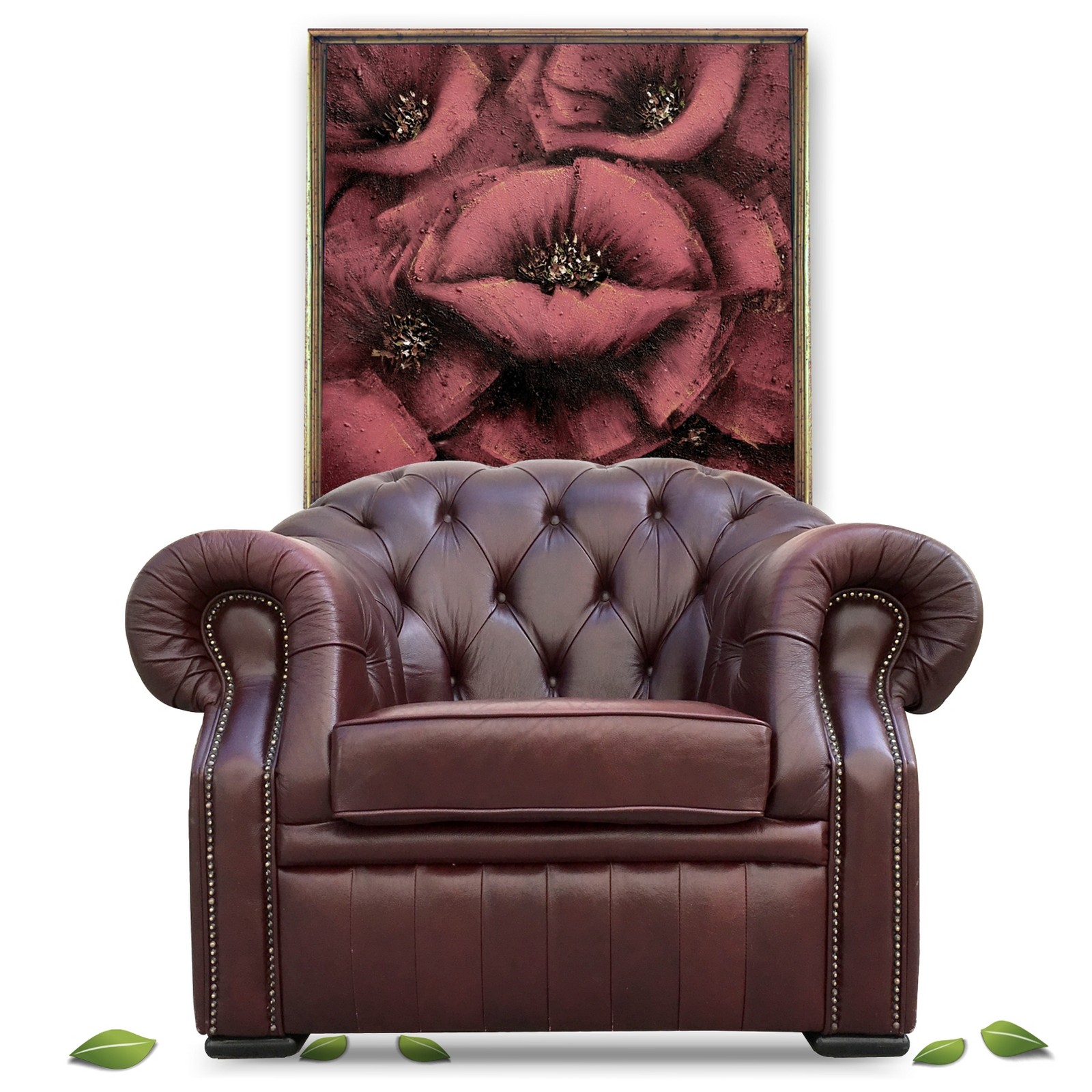 Chesterfield Ledersessel TOP-Zustand