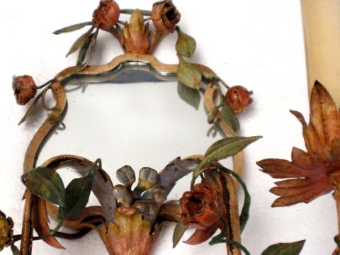 antike Wandlampen Florentiner Blätter